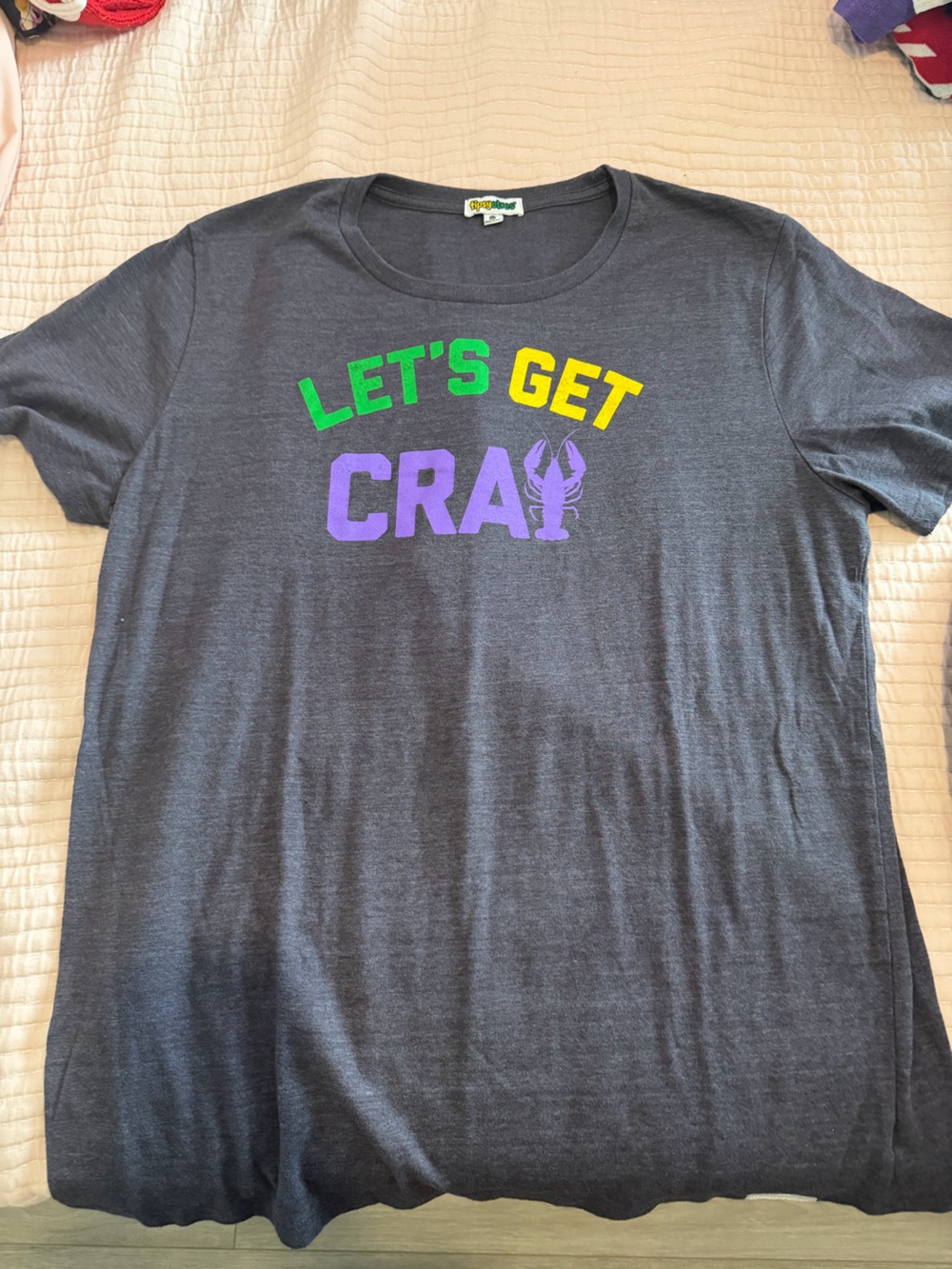 Tipsy Elves Dark Gray “LETS GET CRAY” XXL tshirt